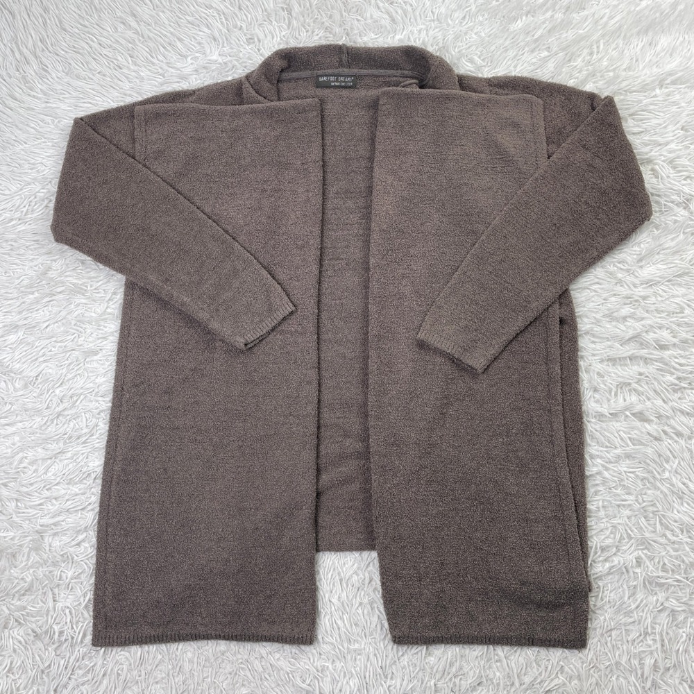 Barefoot Dreams Sweater Womens L/XL Brown Lite Calypso Cardigan Wrap Bamboo‎
